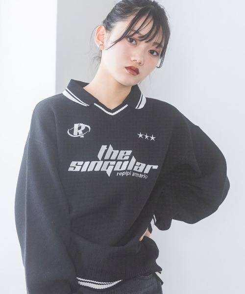 セール】【洗えるニット】GAMEニットプルオーバー（ニット/セーター