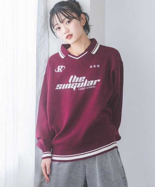 セール】【洗えるニット】GAMEニットプルオーバー（ニット/セーター