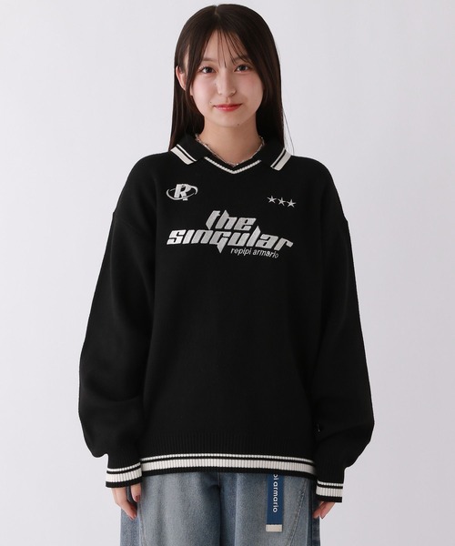 セール】【洗えるニット】GAMEニットプルオーバー（ニット/セーター