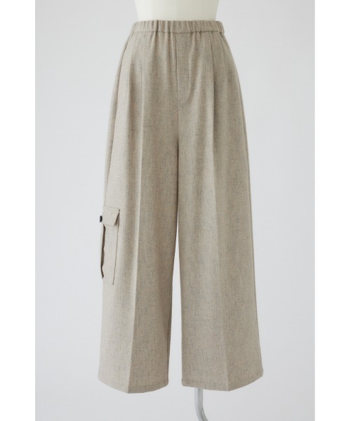 RIM.ARK(リムアーク)の「Tweed cargo PT ツイードカーゴパンツ(スラックス・レディース・ライトベージュ/グレイッシュベージュ/ブラック・38/36)」の4枚目の写真
