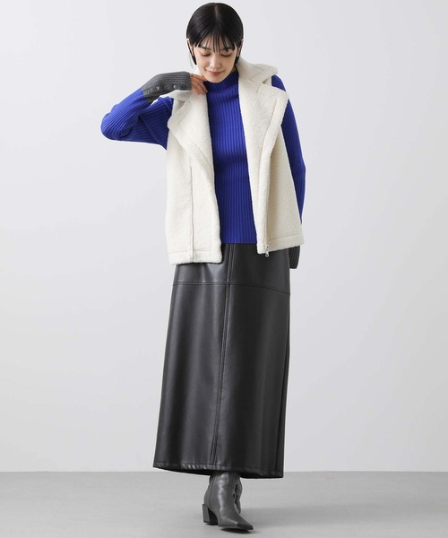 Gready Brilliant（グレディブリリアン）の「リブボトルネック袖バイ