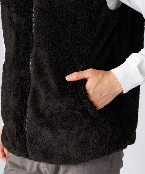 Kappa（カッパ）の「【Kappa / カッパ】リバーシブルボアベスト　ゴルフ（ベスト・メンズ・ブラック/ネイビー・LARGE/X-LARGE/MEDIUM）」の15枚目の写真