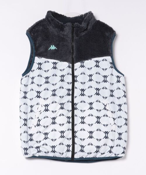 Kappa（カッパ）の「【Kappa / カッパ】リバーシブルボアベスト　ゴルフ（ベスト・メンズ・ブラック/ネイビー・LARGE/X-LARGE/MEDIUM）」の17枚目の写真