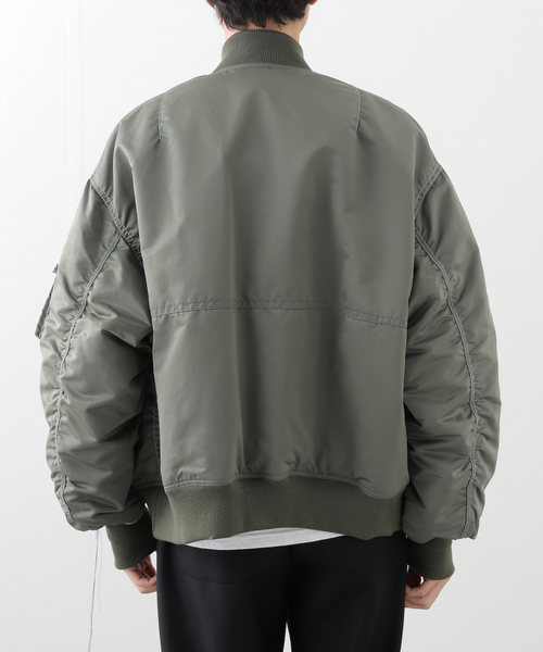 FACETASM（ファセッタズム）の「【FACETASM / ファセッタズム】HEAVY STITCH MA-1 JACKET（MA-1・メンズ・ブラック・4）」の9枚目の写真
