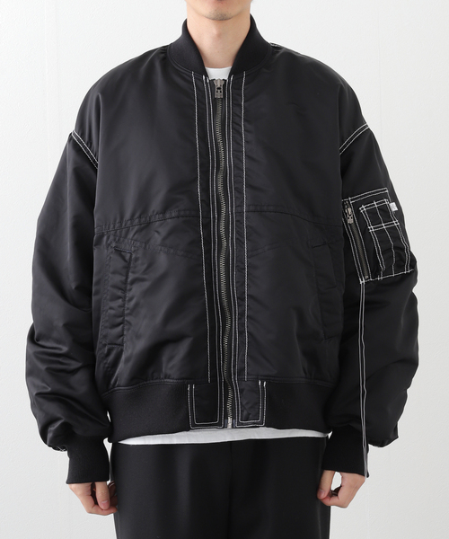 FACETASM（ファセッタズム）の「【FACETASM / ファセッタズム】HEAVY STITCH MA-1 JACKET（MA-1・メンズ・ブラック・4）」の10枚目の写真