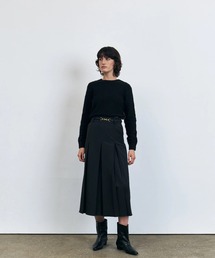 KUME（クメ）の「KUME/クメ Wrinkle-free Waist Pleated Long Skirt ロングスカート（スカート）」