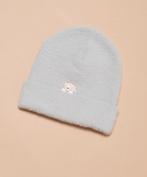 FREAK'S STORE(フリークスストア)の「tombonia/トムボニア シャギー ビーニー(ニットキャップ/ビーニー・メンズ・オフホワイト/ライトグレー/ブラック・FREE)」の1枚目の写真