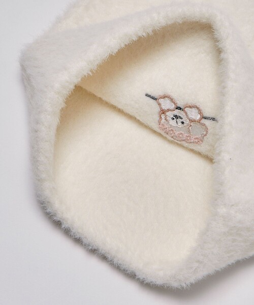 FREAK'S STORE(フリークスストア)の「tombonia/トムボニア シャギー ビーニー(ニットキャップ/ビーニー・メンズ・オフホワイト/ライトグレー/ブラック・FREE)」の7枚目の写真