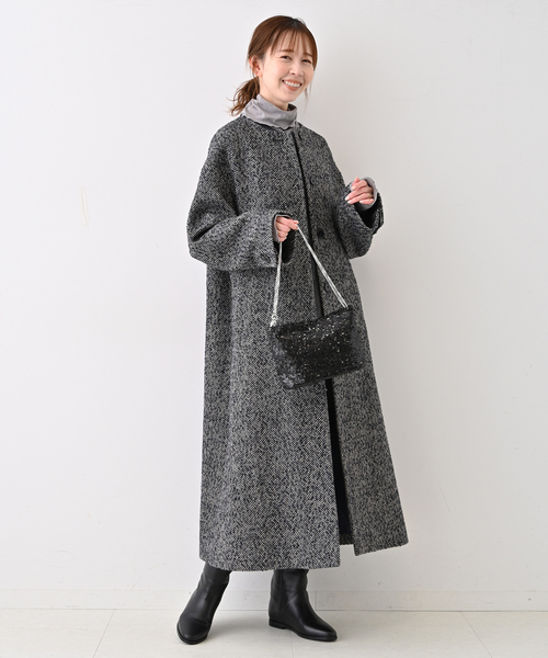 SLOBE IENA（スローブイエナ）の「SLOBE スパンコールバッグ（ショルダーバッグ・レディース・シルバー/ブラック・FREE）」の4枚目の写真