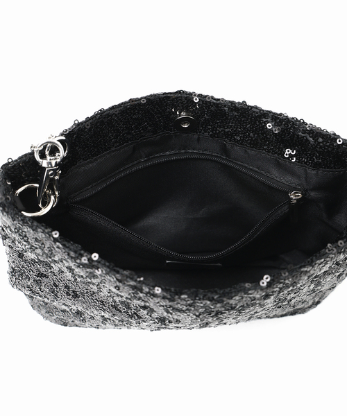 SLOBE IENA（スローブイエナ）の「SLOBE スパンコールバッグ（ショルダーバッグ・レディース・シルバー/ブラック・FREE）」の18枚目の写真