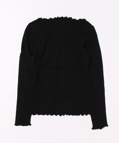 Mayree(メイリー)の「【Mayree】アシンメトリー メロウ リボン トップス(ニット/セーター・レディース・ブラック/アイボリー・SMALL/MEDIUM/LARGE)」の3枚目の写真
