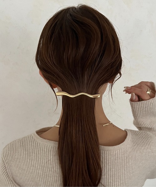 heilly/ヘイリー】シンプルヘアバレッタ（その他ヘアアクセサリー