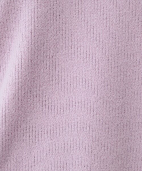 DRESKIP(ドレスキップ)の「◆【S-LL】一枚で決まる ふんわり微起毛 フリル袖トップス(Tシャツ/カットソー・レディース・アイボリー/チャコールグレー/パープル・01/02/03/04)」の15枚目の写真