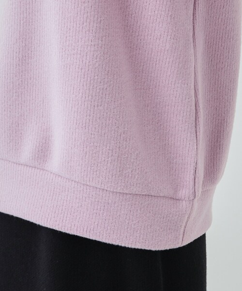 DRESKIP(ドレスキップ)の「◆【S-LL】一枚で決まる ふんわり微起毛 フリル袖トップス(Tシャツ/カットソー・レディース・アイボリー/チャコールグレー/パープル・01/02/03/04)」の21枚目の写真