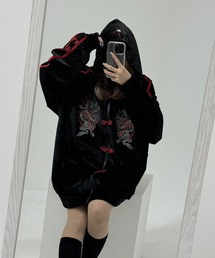 SILVER BULLET（シルバーバレット）の「『PSYCHO NATION/サイコネーション』チャイナベロアZIPパーカー（パーカー）」