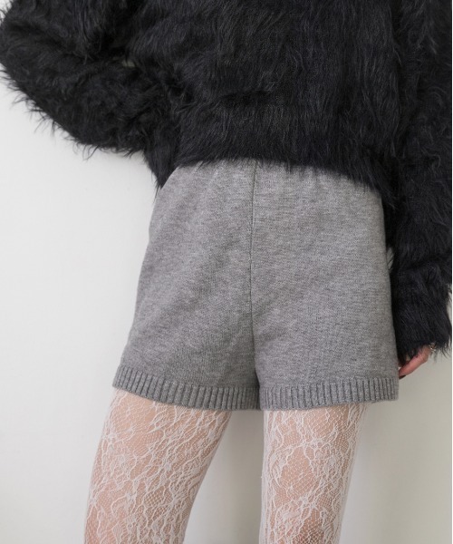 ad thie（アドティエ）の「ニットショートパンツ（その他パンツ・レディース・グレー/ブラック・FREE）」の12枚目の写真