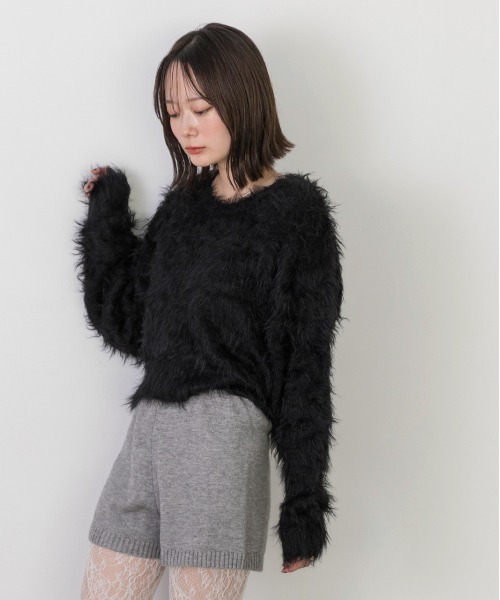 ad thie（アドティエ）の「ニットショートパンツ（その他パンツ・レディース・グレー/ブラック・FREE）」の13枚目の写真