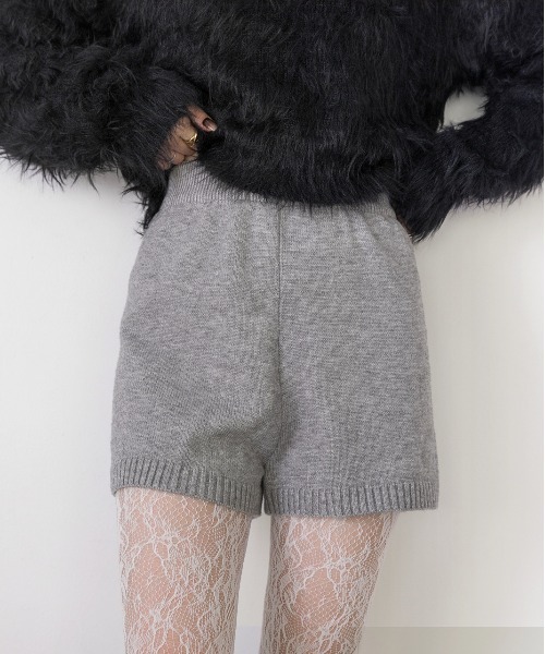 ad thie（アドティエ）の「ニットショートパンツ（その他パンツ・レディース・グレー/ブラック・FREE）」の15枚目の写真