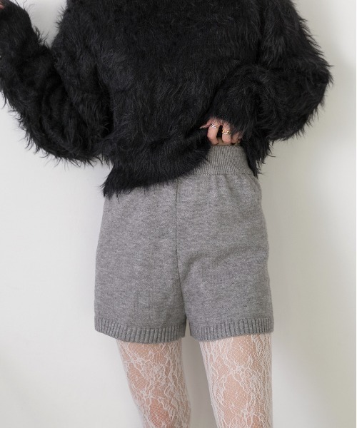 ad thie（アドティエ）の「ニットショートパンツ（その他パンツ・レディース・グレー/ブラック・FREE）」の17枚目の写真