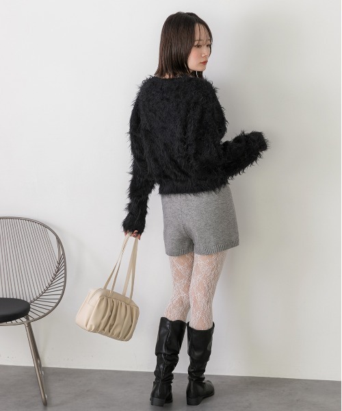 ad thie（アドティエ）の「ニットショートパンツ（その他パンツ・レディース・グレー/ブラック・FREE）」の19枚目の写真