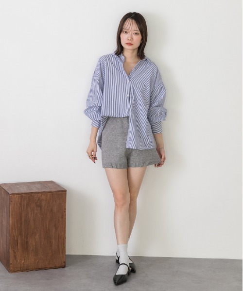 ad thie（アドティエ）の「ニットショートパンツ（その他パンツ・レディース・グレー/ブラック・FREE）」の20枚目の写真