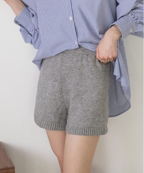 ad thie（アドティエ）の「ニットショートパンツ（その他パンツ・レディース・グレー/ブラック・FREE）」の21枚目の写真