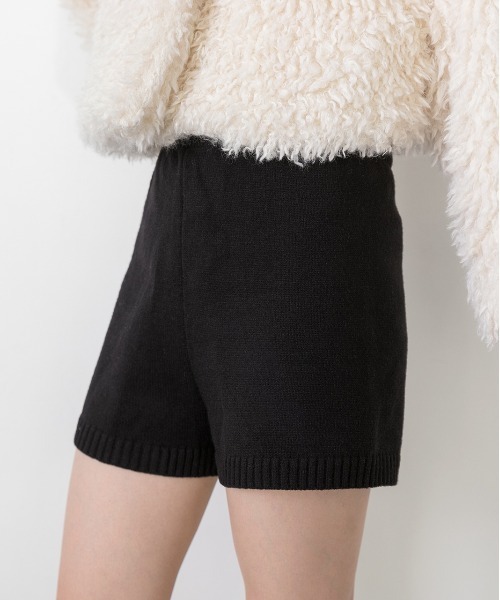 ad thie（アドティエ）の「ニットショートパンツ（その他パンツ・レディース・グレー/ブラック・FREE）」の7枚目の写真