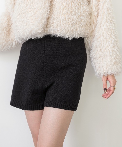ad thie（アドティエ）の「ニットショートパンツ（その他パンツ・レディース・グレー/ブラック・FREE）」の9枚目の写真