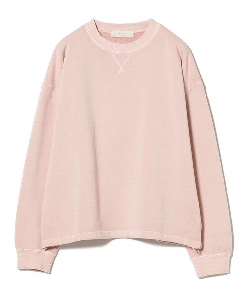 B:MING by BEAMS（ビーミングバイビームス）の「オーバーダイ 裏毛 プルオーバー トップス（スウェット・レディース・ピンク/ブラック系その他4/ホワイト系その他5/グリーン系その他・ONE SIZE）」の4枚目の写真