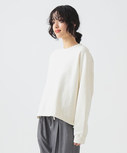 B:MING by BEAMS（ビーミングバイビームス）の「オーバーダイ 裏毛 プルオーバー トップス（スウェット・レディース・ピンク/ブラック系その他4/ホワイト系その他5/グリーン系その他・ONE SIZE）」の10枚目の写真