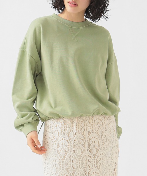 B:MING by BEAMS（ビーミングバイビームス）の「オーバーダイ 裏毛 プルオーバー トップス（スウェット・レディース・ピンク/ブラック系その他4/ホワイト系その他5/グリーン系その他・ONE SIZE）」の3枚目の写真