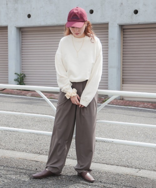 B:MING by BEAMS（ビーミングバイビームス）の「オーバーダイ 裏毛 プルオーバー トップス（スウェット・レディース・ピンク/ブラック系その他4/ホワイト系その他5/グリーン系その他・ONE SIZE）」の7枚目の写真