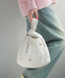 CIAOPANIC TYPY | 【2025年S/S新作】【プチプラ】スタッズ付きパッファーミニハンドルBAG(トートバッグ)