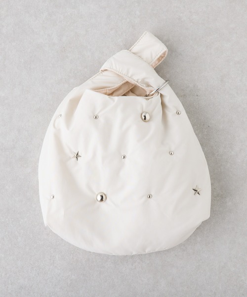 CIAOPANIC TYPY(チャオパニックティピー)の「【2025年S/S新作】【プチプラ】スタッズ付きパッファーミニハンドルBAG(トートバッグ・レディース・イエロー/オフホワイト/カーキ/ブラック・ONE SIZE)」の19枚目の写真