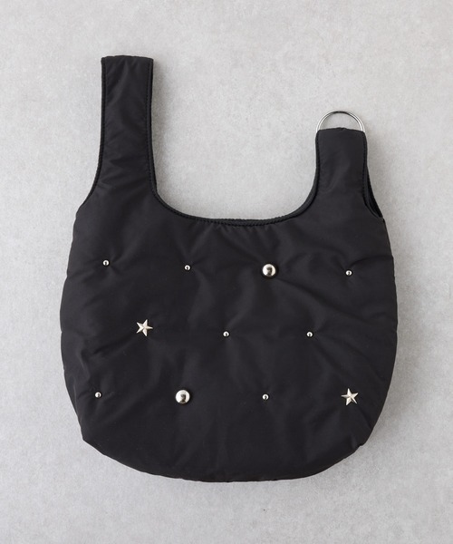 CIAOPANIC TYPY(チャオパニックティピー)の「【2025年S/S新作】【プチプラ】スタッズ付きパッファーミニハンドルBAG(トートバッグ・レディース・イエロー/オフホワイト/カーキ/ブラック・ONE SIZE)」の15枚目の写真