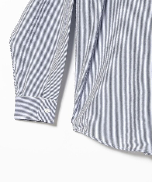 B:MING by BEAMS（ビーミングバイビームス）の「サッカー バンドカラー シャツ（シャツ/ブラウス・メンズ・ネイビー/グレー/ブルー・S/M/L/XL）」の7枚目の写真