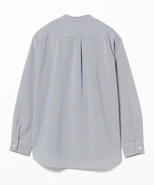 B:MING by BEAMS（ビーミングバイビームス）の「サッカー バンドカラー シャツ（シャツ/ブラウス・メンズ・ネイビー/グレー/ブルー・S/M/L/XL）」の8枚目の写真