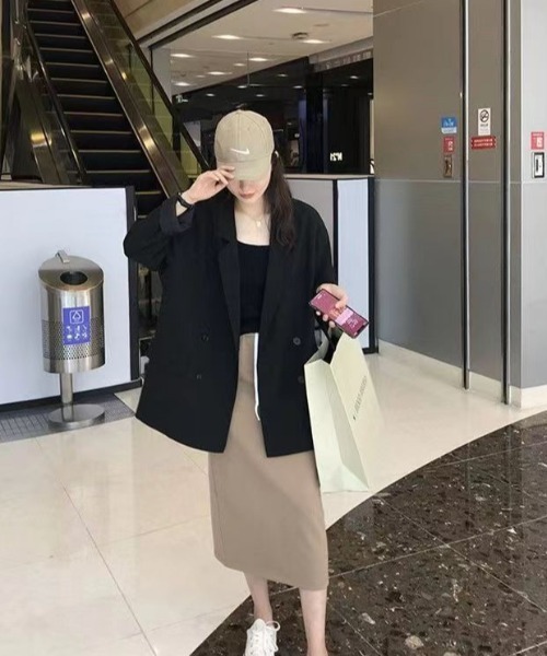 paravion（パラビオン）の「ダブルテーラードジャケット（テーラードジャケット・レディース・ブラウン/ブラック・SMALL/MEDIUM）」の10枚目の写真