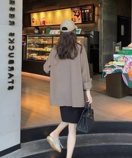 paravion（パラビオン）の「ダブルテーラードジャケット（テーラードジャケット・レディース・ブラウン/ブラック・SMALL/MEDIUM）」の5枚目の写真