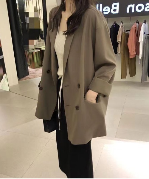 paravion（パラビオン）の「ダブルテーラードジャケット（テーラードジャケット・レディース・ブラウン/ブラック・SMALL/MEDIUM）」の6枚目の写真