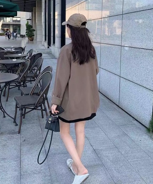 paravion（パラビオン）の「ダブルテーラードジャケット（テーラードジャケット・レディース・ブラウン/ブラック・SMALL/MEDIUM）」の8枚目の写真