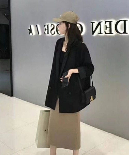 paravion（パラビオン）の「ダブルテーラードジャケット（テーラードジャケット・レディース・ブラウン/ブラック・SMALL/MEDIUM）」の13枚目の写真