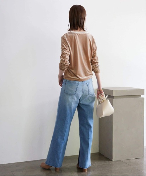 SLOBE IENA(スローブイエナ)の「《WEB限定/追加4》SLOBE スクエアトゥショートブーツ(ブーツ・レディース・ブラック/ベージュ・24.5cm/24cm/23.5cm/23cm)」の16枚目の写真