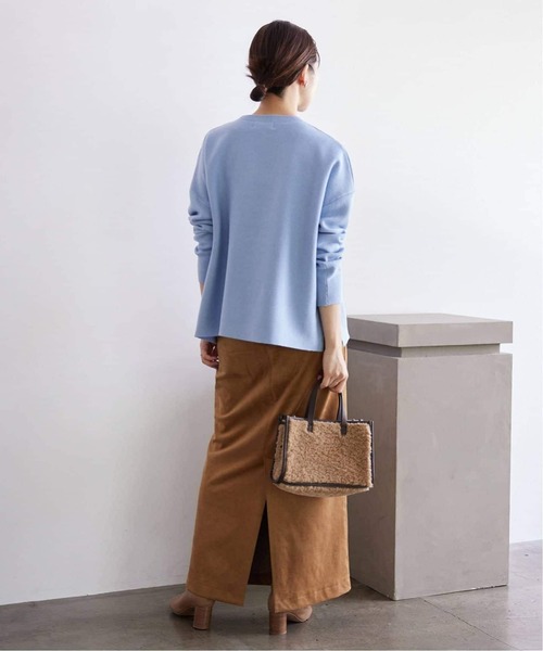 SLOBE IENA(スローブイエナ)の「《WEB限定/追加4》SLOBE スクエアトゥショートブーツ(ブーツ・レディース・ブラック/ベージュ・24.5cm/24cm/23.5cm/23cm)」の22枚目の写真