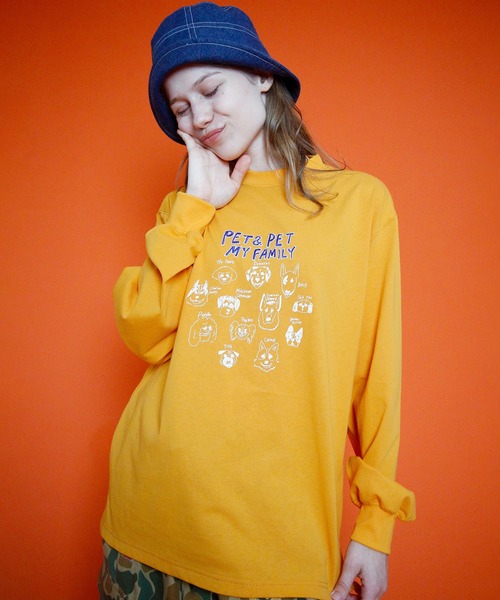 HUMAROUS(ヒューマラス)の「HUMAROUS rakugaki dog Tee(Tシャツ/カットソー・レディース・ブラック/オレンジ/ミント/オフホワイト・X-LARGE/LARGE/MEDIUM)」の4枚目の写真