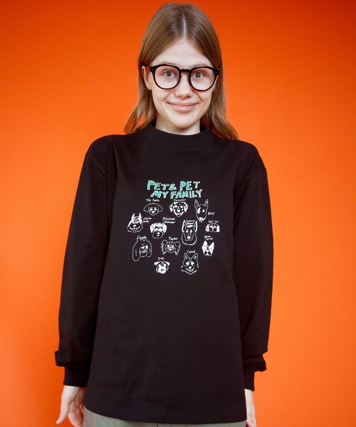 HUMAROUS(ヒューマラス)の「HUMAROUS rakugaki dog Tee(Tシャツ/カットソー・レディース・ブラック/オレンジ/ミント/オフホワイト・X-LARGE/LARGE/MEDIUM)」の3枚目の写真