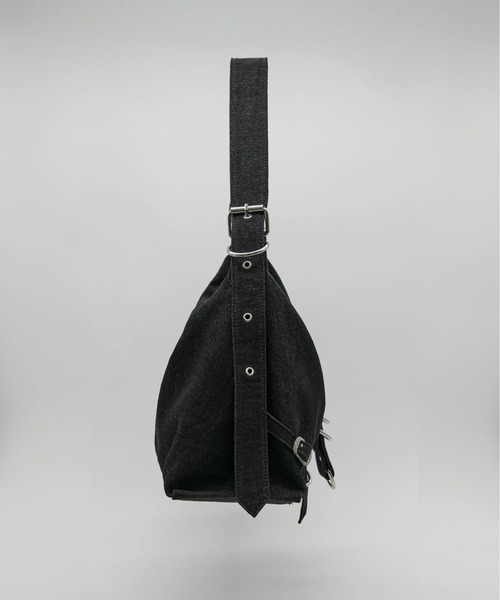 Carmelo(カーメロ)の「'Le reve' crystal denim medium bag(ショルダーバッグ・レディース・インディゴブルー/ブラック・FREE)」の3枚目の写真