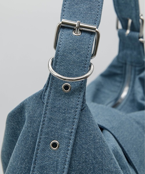 Carmelo(カーメロ)の「'Le reve' crystal denim medium bag(ショルダーバッグ・レディース・インディゴブルー/ブラック・FREE)」の8枚目の写真