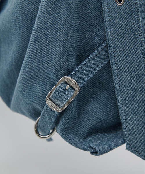Carmelo(カーメロ)の「'Le reve' crystal denim medium bag(ショルダーバッグ・レディース・インディゴブルー/ブラック・FREE)」の9枚目の写真