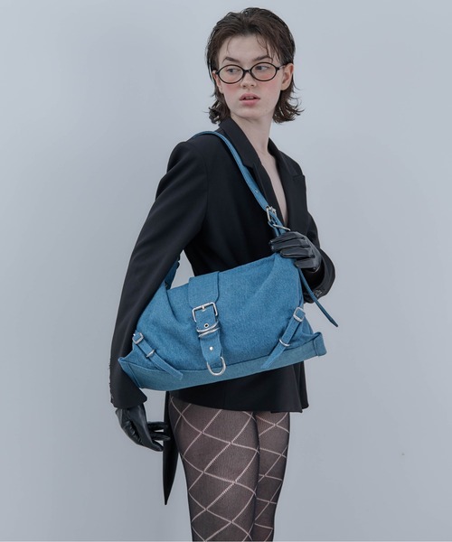 Carmelo(カーメロ)の「'Le reve' crystal denim medium bag(ショルダーバッグ・レディース・インディゴブルー/ブラック・FREE)」の17枚目の写真